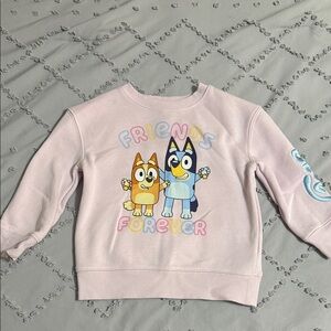 Kids Light Pink Bluey Sweatshirt